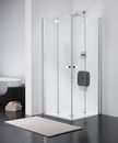 Kabiny prysznicowe ze składanymi drzwiami natrysków kwadratowych 